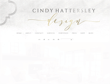 Tablet Screenshot of cindyhattersleydesign.com